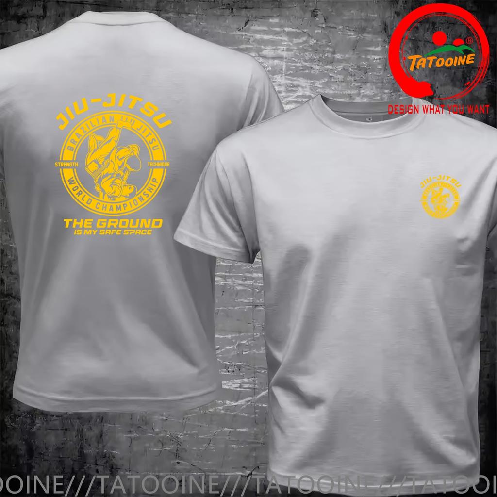 Funny Design Brazilian Jiujitsu Bjj Karate Back Shirt Unisex Fashion Trendy Casual Clothing Stylish Tops Tee Shirt Leisure Tshirt