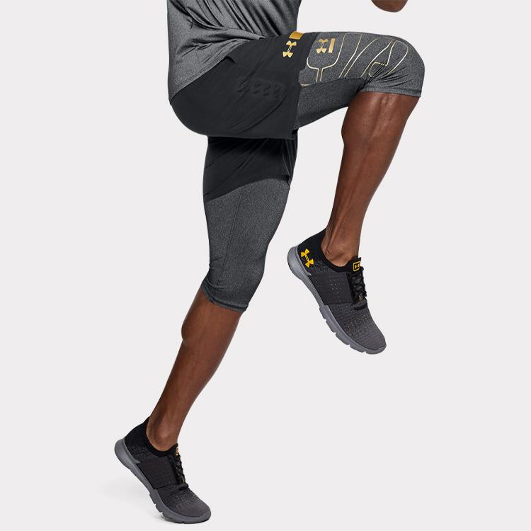 Under Armour Perpetual Training Moisture-Wicking Compression Pants Men Pants Gray 1306382-001