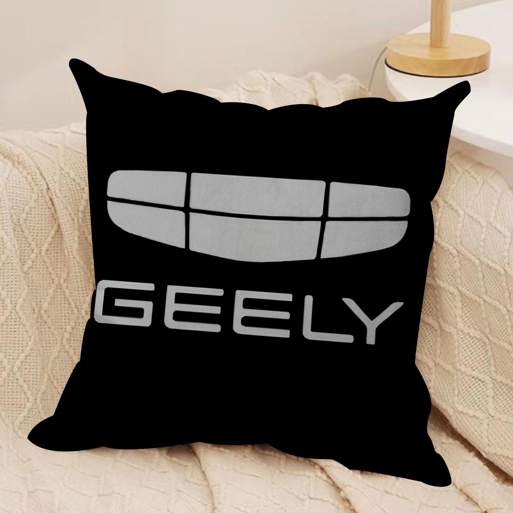 Luxury GGeely Cushion Cover Short plush Doublesided Print Square Throw Pillow Covers Sofa Home Cushion Decor