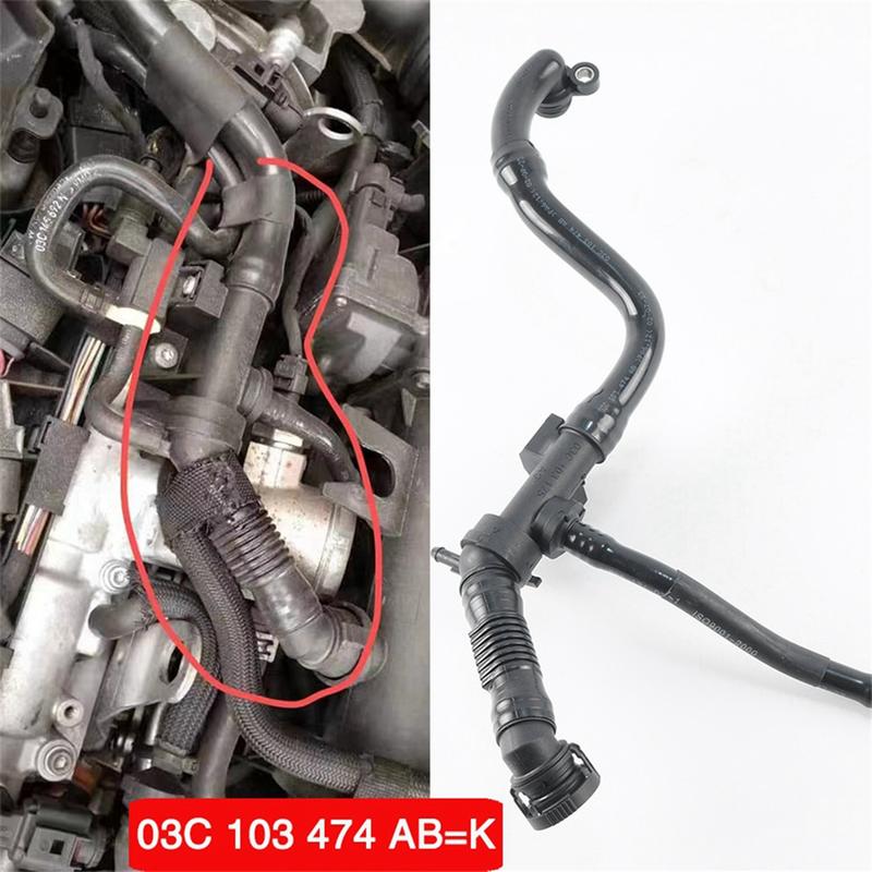 

03C103474AB EA111 for Jetta/Syncro Passat B7 CC Scirocco EOS 1.4T Ventilation Hose 03C103474K