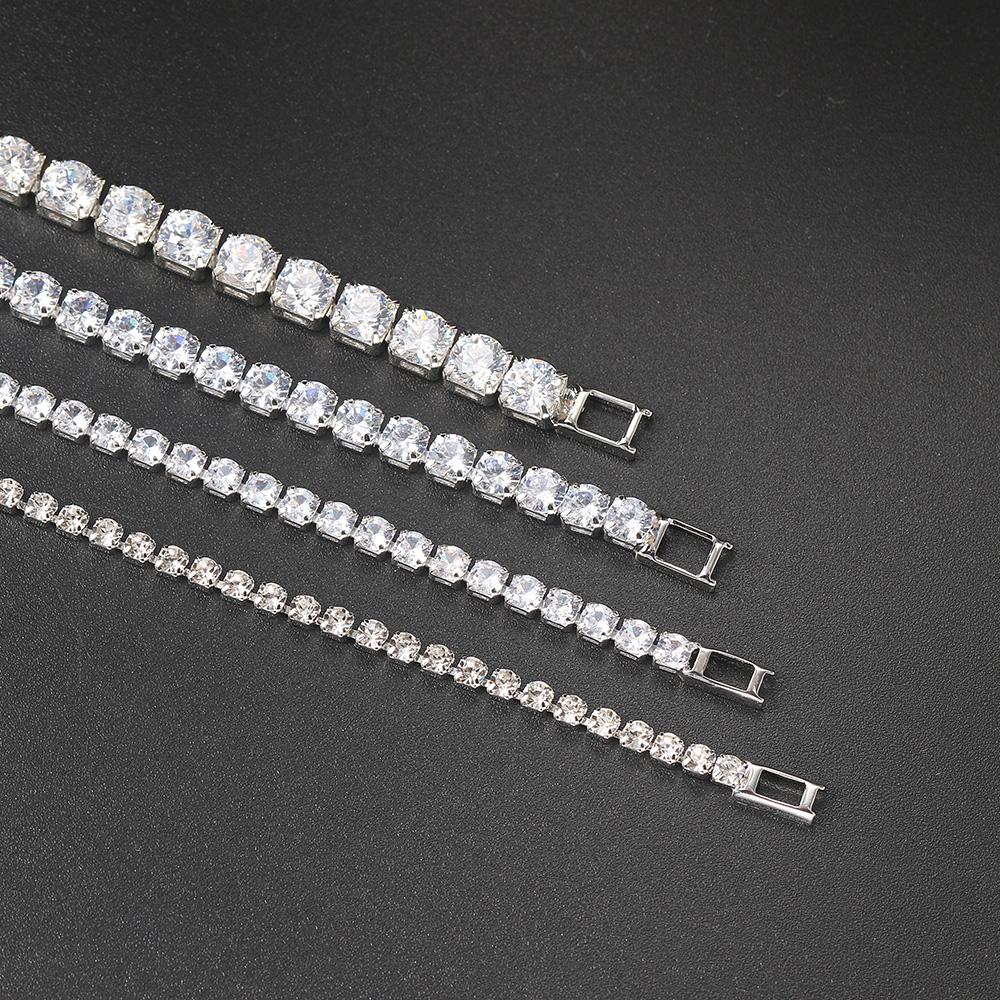 ZHOUYANG Tennis Bracelet For Women Luxury Colorful Optional 2.5mm CZ Crystal Rose Gold Color Gift Fashion Jewelry KC128