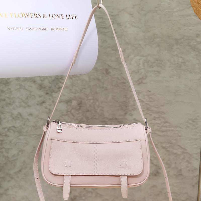 2026 New Women's Genuine Leather Underarm Bag Vintage Soft Cowhide Hobo Shoulder Bag Casual Crossbody Handbag for Daily