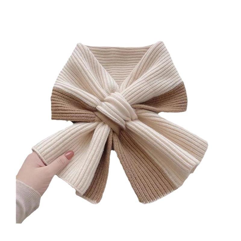 1Pc Korean Style Knitted Scarf Women Headscarf Knitted Scarf Multi-Functional Warm Knitted Scarf