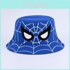 Cartoon Spider Fisherman Hat With Sun Protection For Kids Outdoor Summer Casual Wear