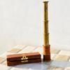 35.56 cm Brass Telescope with Wood Box, Pirates Spyglass Telescope, Anniversary Gift For Husband, Gift for dad, Boating Gift, Graduation Gifts
