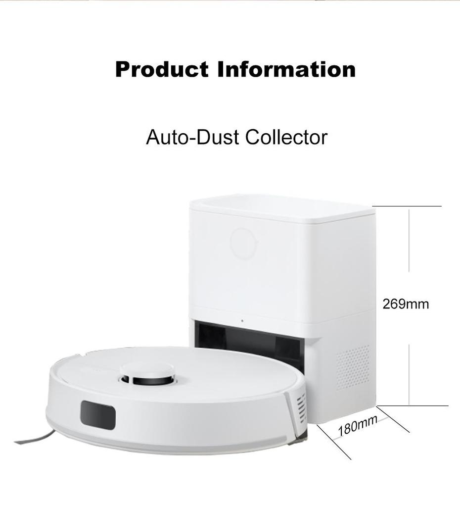 Liectroux M70 PRO Robot Vacuum Cleaner 4 Adjustable Levels 3-in-1 Sweeping, Vacuuming and Mopping 6500 Pa Suction Power
