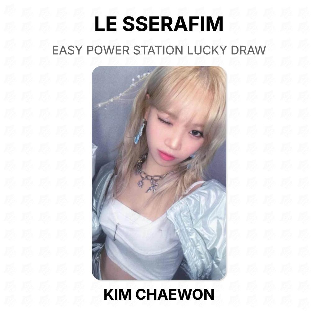 LE SSERAFIM EASY POWER STATION LOTTERI Officiellt Fotokort