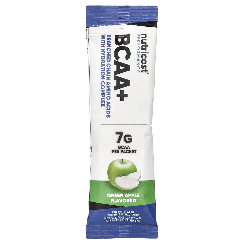 Sportliche Leistung, Bcaa+, Grüner Apfel, 20 Päckchen, 13G (0,5 oz) Jeder