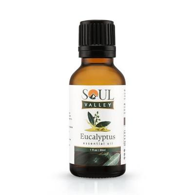 Soul Valley Pure and Natural 30 ML Eucalyptus Essential Oil.Ideal for Aromatherapy, Diffusers, and DIY Beauty Products.