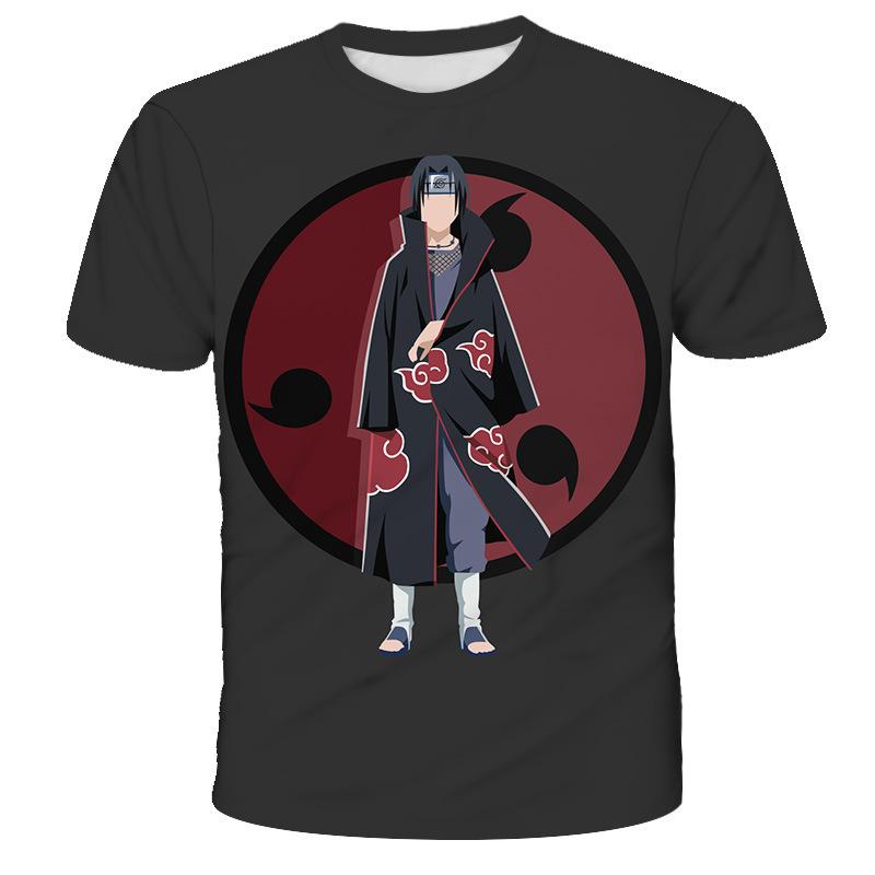 Anime Naruto Summer Men's T-shirt 3D Digital New Casual T-shirt