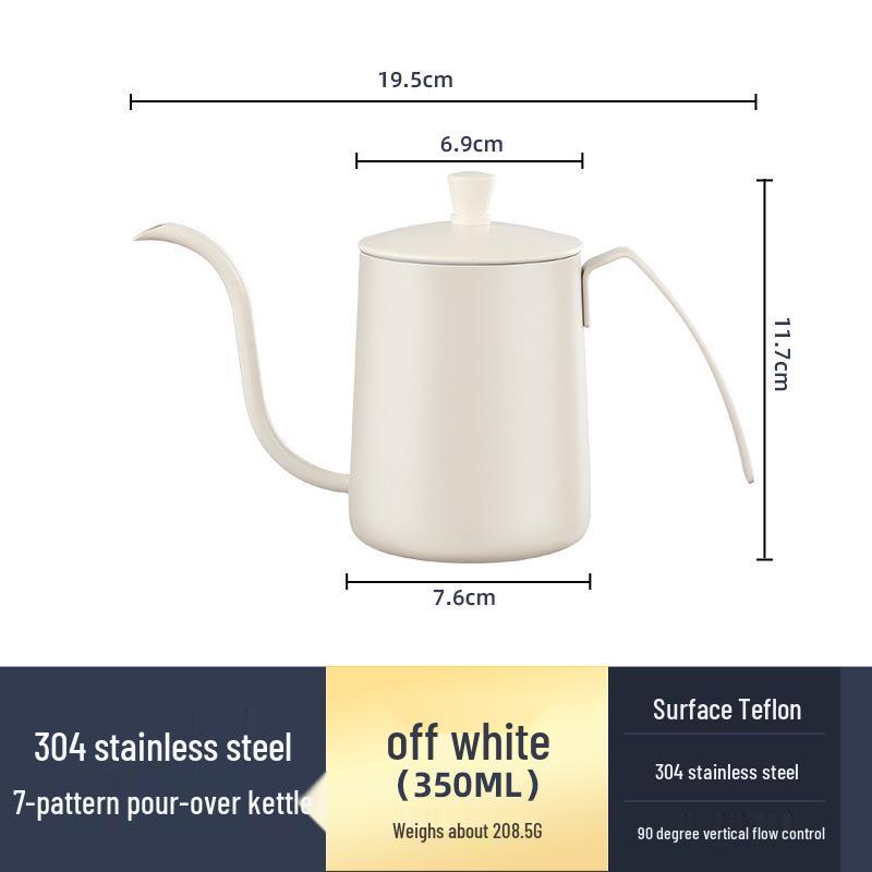 304 Roestvrij Staal Koffie Handzetter met Hangend Oor en Lange Tuit.