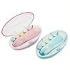 Baby Nail File, Electric Nail Care Set, Baby Nail Care Kit, Baby Nail Clipper Set, Suitable for Babies and Adults, LED Light, Motor-Powered, Low Vibra