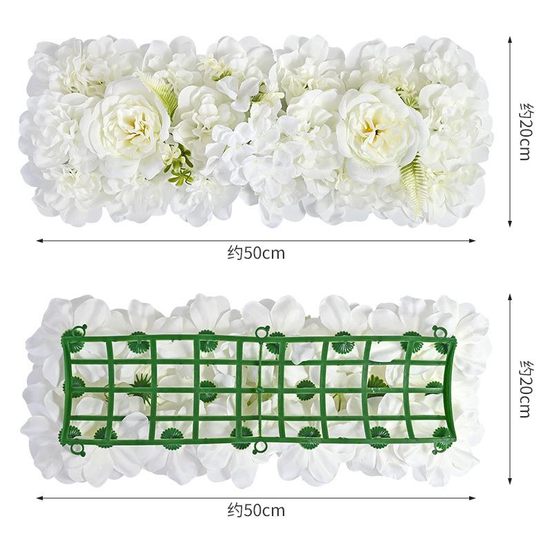 Wedding Simulation Flower Silk Flower, Decorative Fake Flower Row Hotel Flower Wall Road Lead Wedding Arch Flower Arrangement