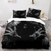 Horror Theme Duvet Cover Set Gothic Spooky Bedding Set for Teens Adult Men Terror Halloween Quilt Cover King/Queen/Full Size