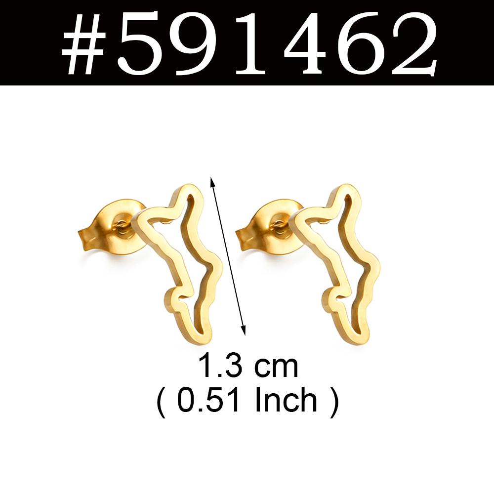 1 Para Kolczyków Wkręcanych z Mapą i Coco De Mer z Seszeli Mahe Praslin Dla Kobiet Dziewczyn Biżuteria Etniczna Ze Stali Nierdzewnej #558562