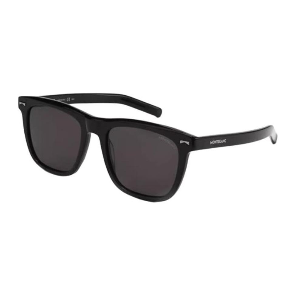 

Montblanc Square Sunglasses With Lettered Temples Unisex sunglasses Black Green MB0226S Black