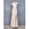 Foreign Trade Order Lu Home Light Wedding Dress New Dress for Toast Sexy Backless High Waist Quality Socialite Split Tail Guest Dresses