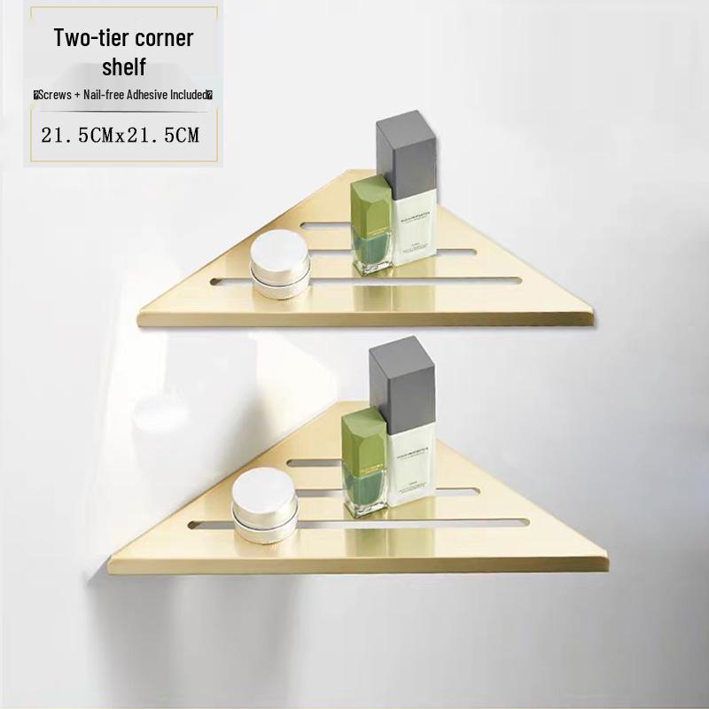 Minimalist Brushed Gold Towel Rack - 304 Stainless Steel Bathroom Hardware Hanger