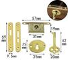 Zinc Drawer Lock Alloy Jewelry Cabinet Lock Replacements Hook Lock  for Storage Box