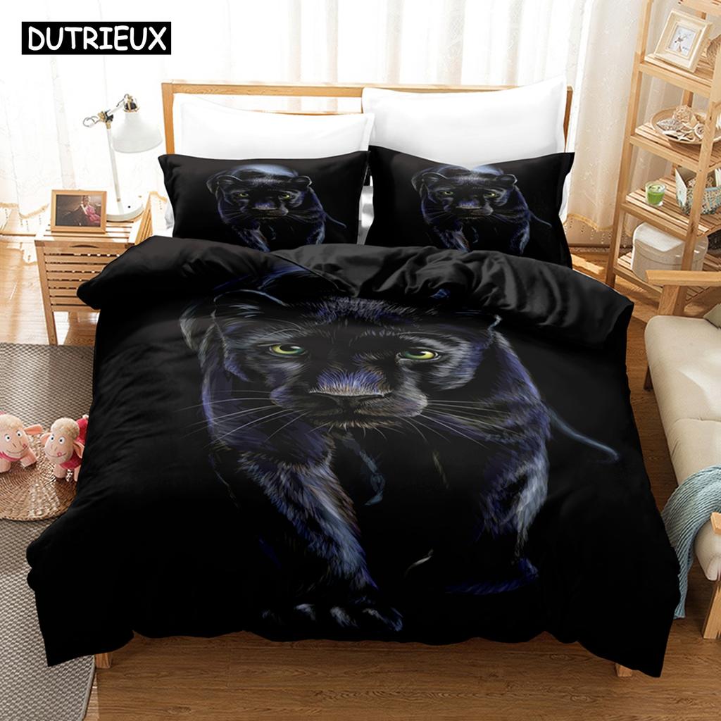 Set Biancheria da Letto 3D Il Leopardo Set Copripiumino Con Federe Letto Singolo Matrimoniale Queen King Biancheria da Letto