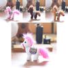 Stuffed Pony Plush Toy Keychain Super Soft Short Fur 12in Gift For Girls Boys
