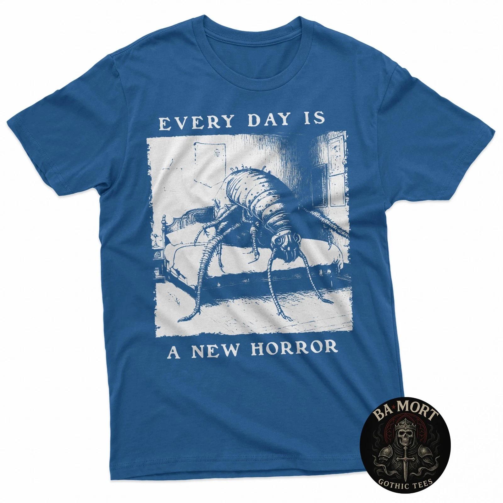 Каждый день — новый ужас Франц Кафка Экзистенциализм Грегор 100% Хлопок Футболка Мужские Футболки Топ 3XL