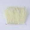 8-10Cm Ostrich Trim Khaki Feather Ribbon Fringe For Sewing High Quality Plumas Crafts Costumes Party Decoration