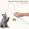 Electric Butterfly Flying Cat Self-entertaining Toy Butterfly Cat Teaser Stick for Kitten Catcher Having Fun Exercise Playing