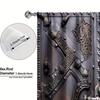 3D 2pcs Metal Wooden Accessories Wooden Door Printed Curtains Living Room Bedroom Decoration 3D Digital Printing Curtain Home De