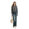 Xiangying Women's Retro Washed Flared Jeans