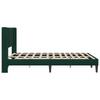 Bed Frame with Headboard Dark Green 120 x 190 cm Velvet