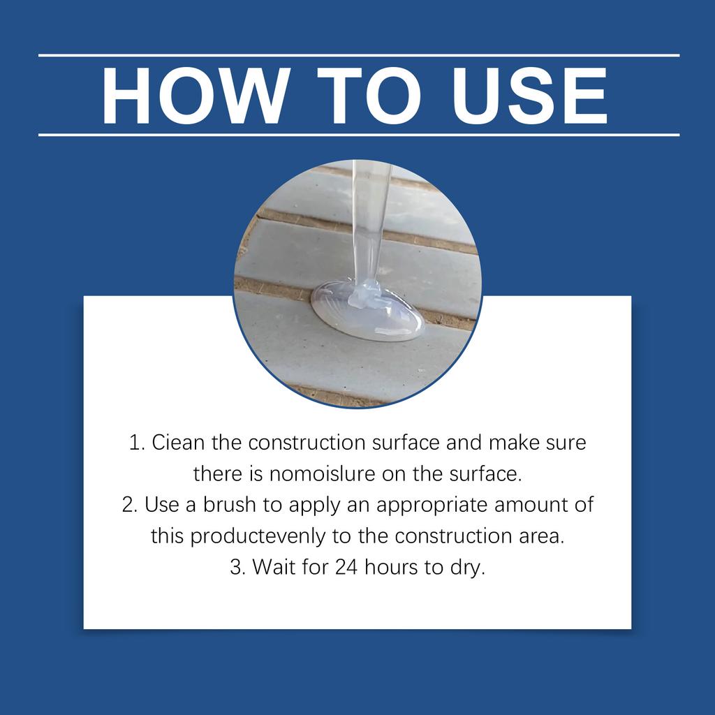 Invisible Waterproof Agent Transparent Glue Roof Leak Repair Sealant Bathroom Tile Wall Coating Adhesive With Brush 300g