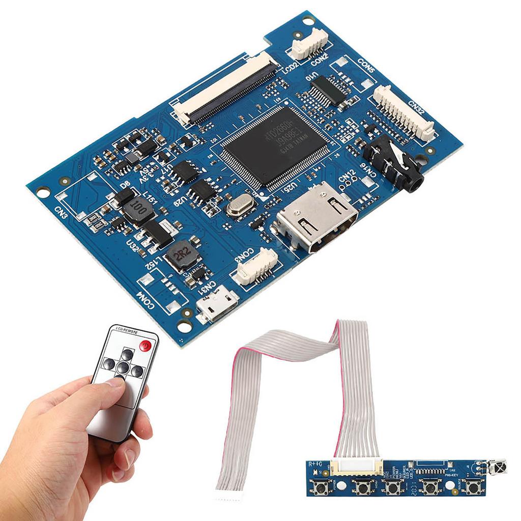 HDMI Controller Board Kit LCD Driver Module Shield for Universal 50Pin 7 Inch Display Screen 1024x600