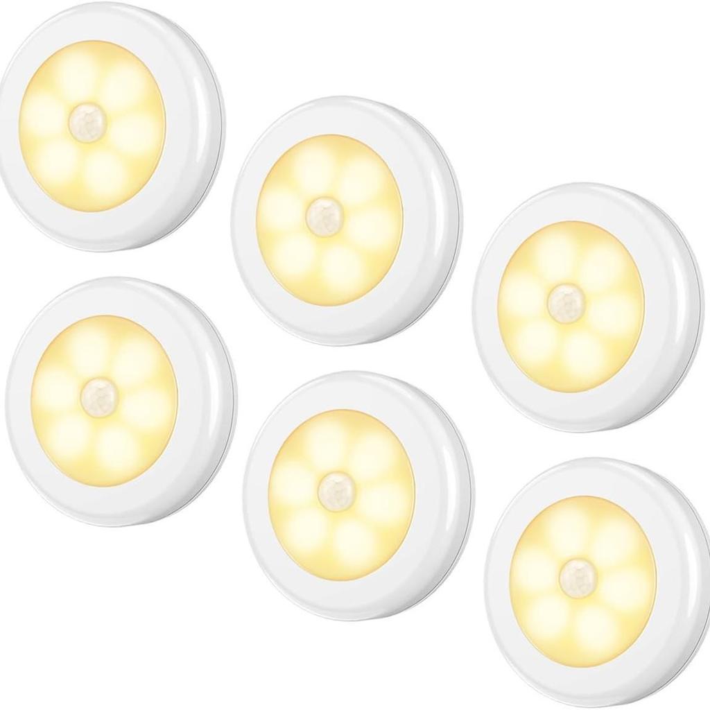 Rechargeable Rotating Motion Sensor Night Light for Bedroom, Stairway, Hallway, and Wardrobe