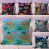 Marine Life Fashion Cushion Cover Natural Linen Pillow Case DoubleSided Print Decorative Sofa Pillowcase Home Decor Gift