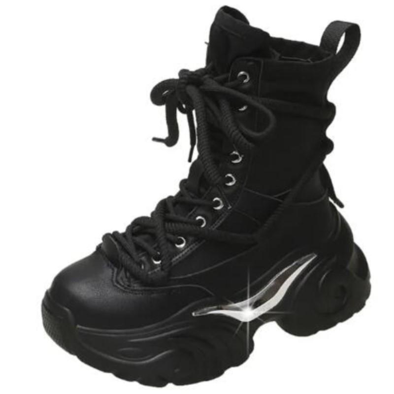 Platform boots women autumn winter popular new motorcycle boots women's boots cartoon women's high top ankle boots P787