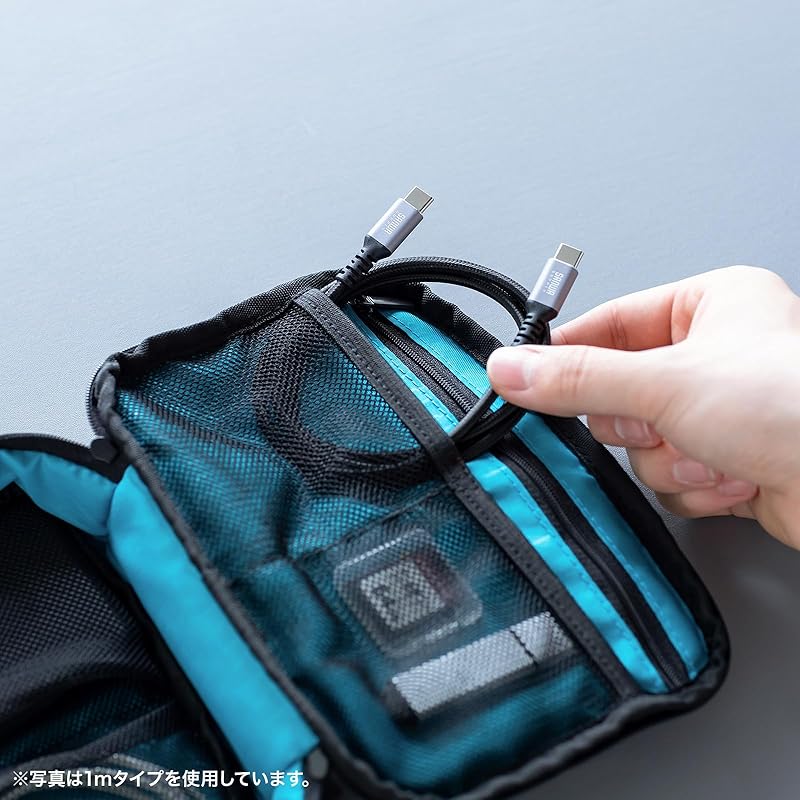 Sanwa Supply USB 2.0 Type-C cable (C-C/straight/60W/0.5m) KU-CCP6005TK