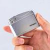 Retro Windproof Kerosene Lighter: One-Button Ignition, Ultra-Thin, Portable Design for Men