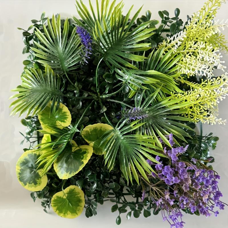 Contemporary Artificial Hedge Plants Plastic Greenery Fence Panel for Garden, Privacy Screen, Outdoor, Indoor Decor Floral Theme Decorative Swag for C
