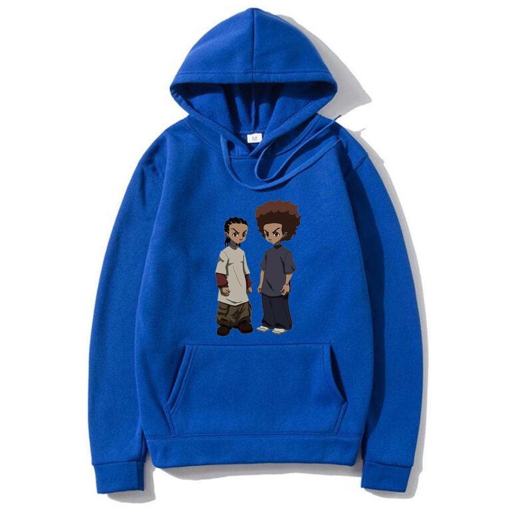Hoodies The Boondocks Huey and Riley Print Sweatshirts Women Fashion Sweatshirt Harajuku Oversized Hoodie Pullovers Coat