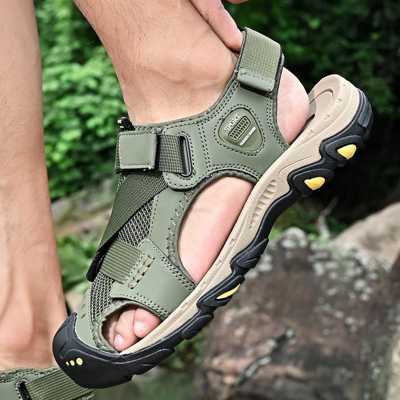 Summer Mens Large Size Genuine Leather Men Sandals Men Beach Sandals Outdoor Sandals for Men