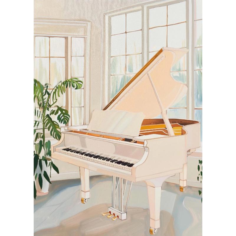 Retro Musical Art Canvas Poster Record Player Musical Instrument Painting Prints Canvas Wall Art Home Room Music Decor