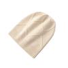Autumn and winter new pure wool knitted hats men's and women's wool hats, simple and fashionable versatile warm ear protectors headgear