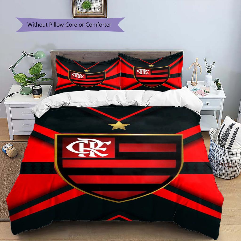 Flamengo Pattern Bedding Set Quilt Cover Pillowcase Home Decor Gift (1 * Duvet Cover + 2 * Pillowcase, Without Core)