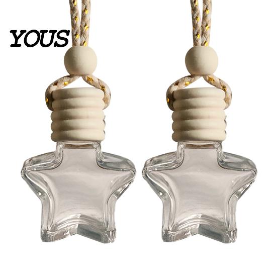 Indoor Aromatic Hanging Decor Car Perfume Bottle Pendant, Creative Air Freshener Diffuser Essential Oil for Vehicle, Portable Holder, Interior
