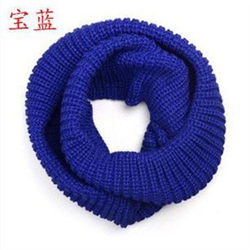 Autumn and Head Pin Woven Scarf Scarf Keep Scarf Two-Loop Warm Fashion Winter Wool