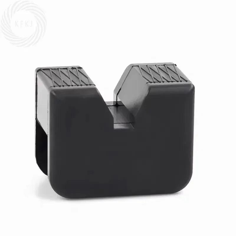 Universal Rubber Pad Cushion Bracket Car Lift Jack Stand Rubber Pads Black Rubber Slotted Floor Jack Pad Frame Rail Adapter