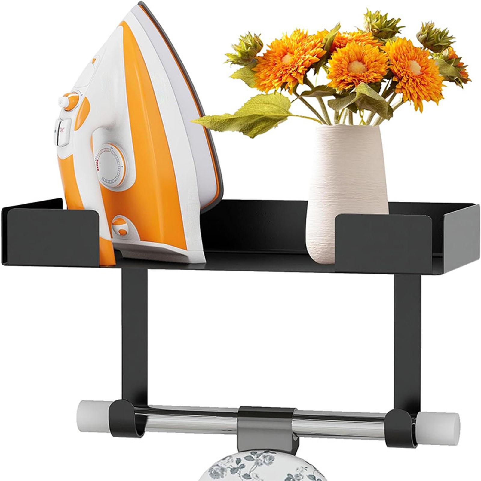 

Heavy Duty Ironing Board Storage Rack, Wall Mounted Ironing Board Hanger, Multi-Functional Storage Stand for T & Y Shaped Boards One Size чорний