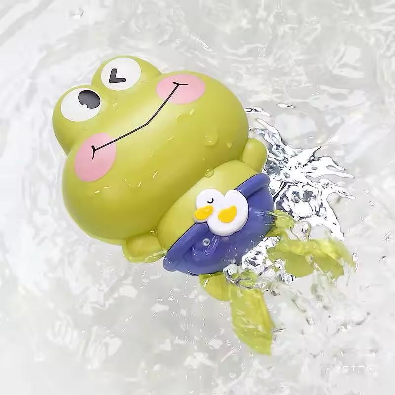 Children's bath toys - Clockwork frogs that float and swim