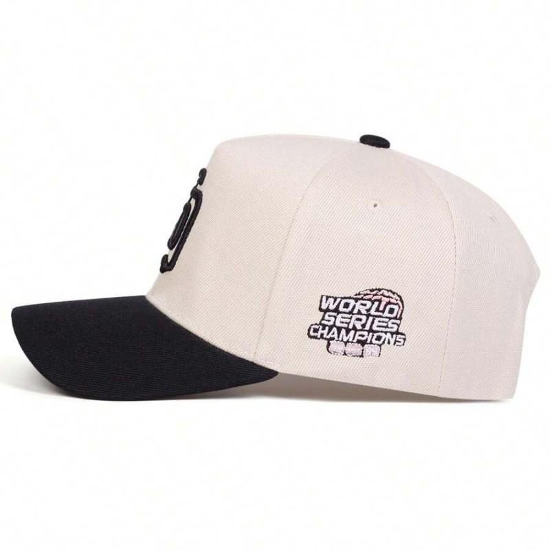 Bestickte Patchwork-Leinen-Baseballkappe für Herren und Damen - Flaches Oberteil Breiter Schirm Unisex-Hut